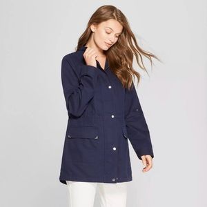 Target A New Day Twill Navy Anorak Jacket Size L